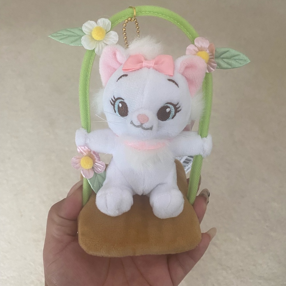 Marie plush keychain